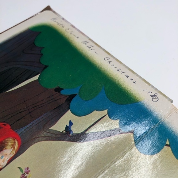 vintage 1970 Little Red Riding Hood Puppet Kids Children's Hardcover Storybook - Picture 7 of 15